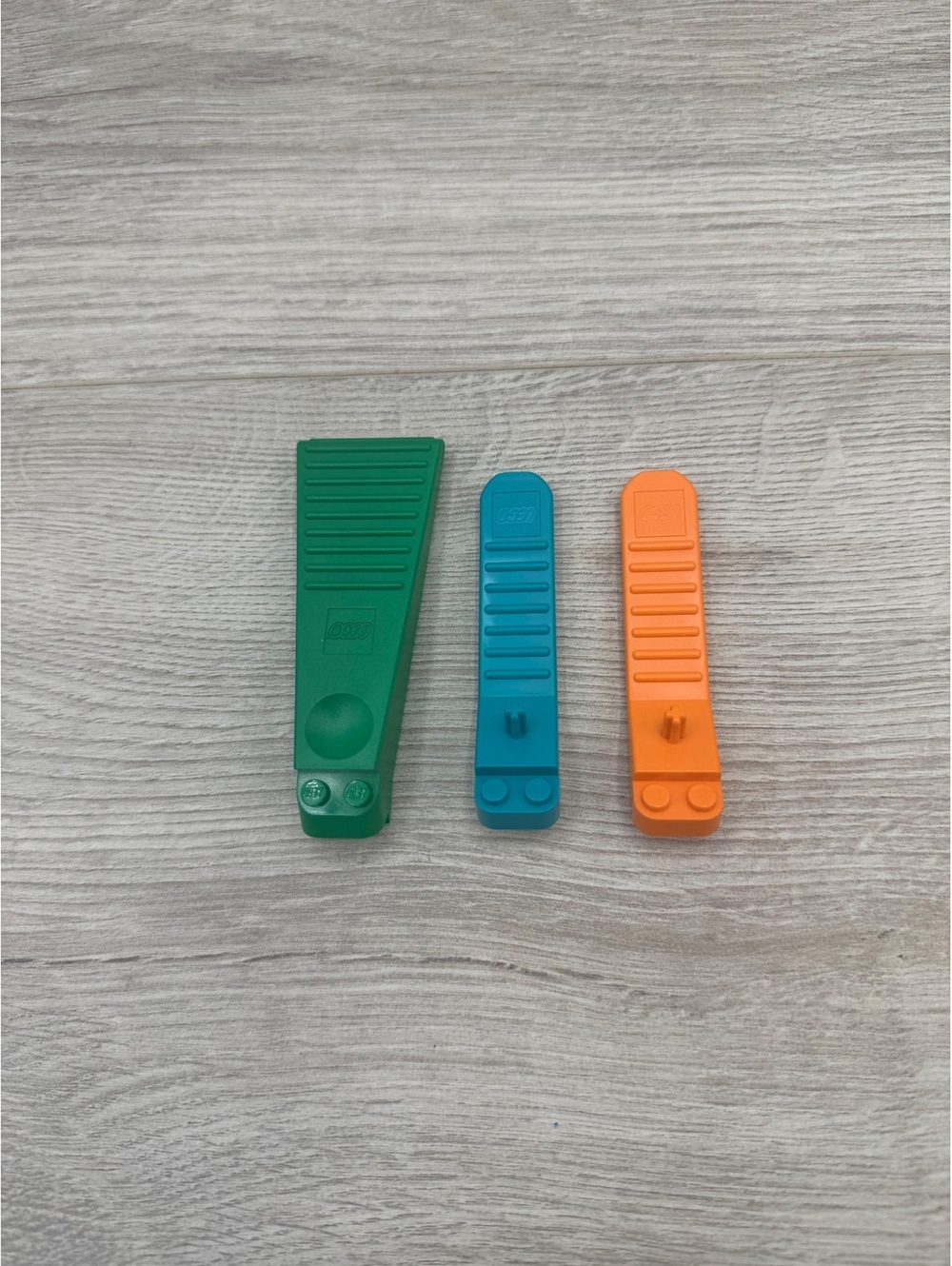 LEGO Brick Separator Tool Lot of 3 Green Teal Orange